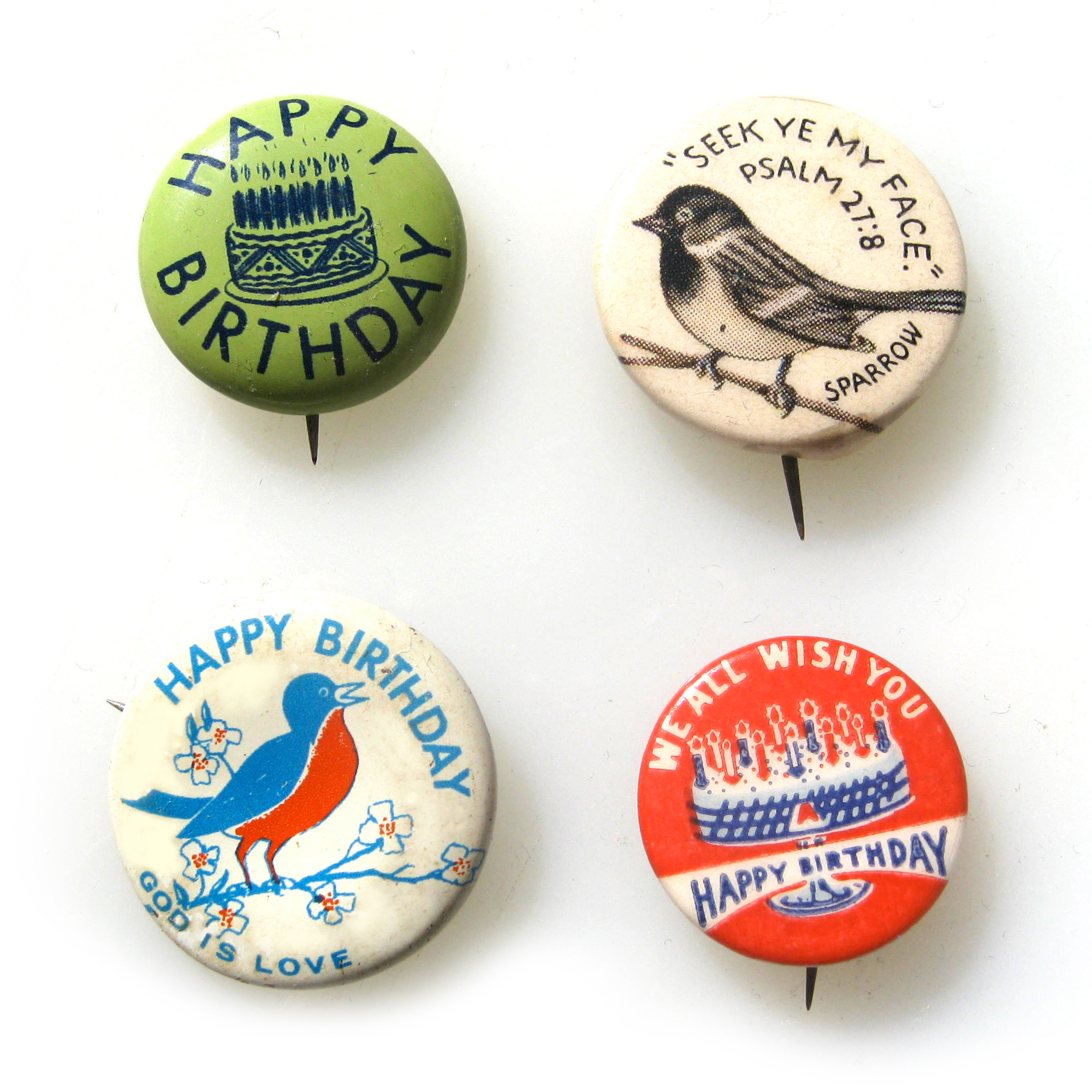 Vintage Button Pins 17